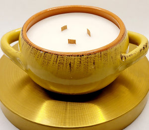 Yellow Tuscan Style Candle