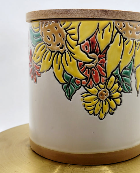Sunflowers Canister Candle Large