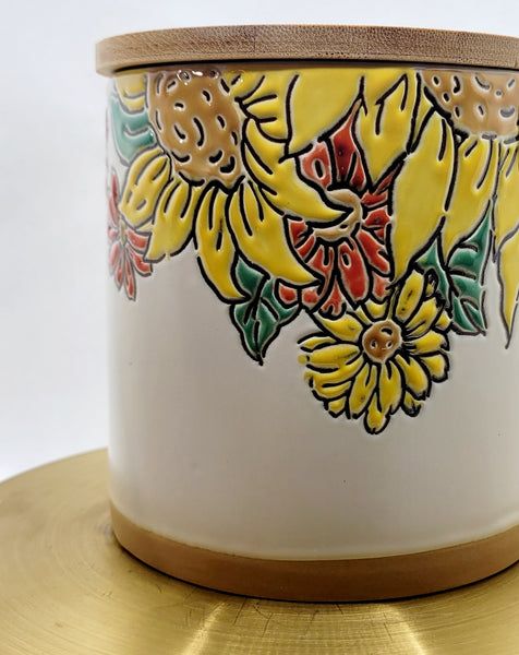 Sunflowers Canister Candle Large