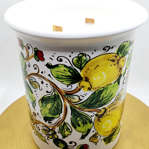 Italian Ceramic Hand-Painted Lemons