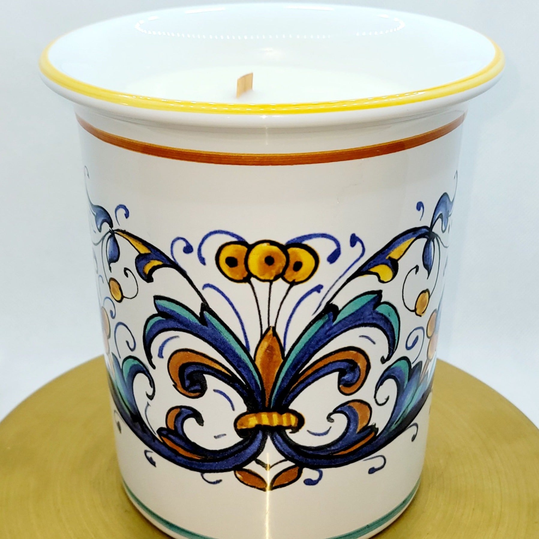 Italian Ceramic Hand-Painted Vase