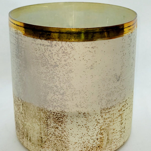 Golds and Creams XL Home Décor Reflective Candle