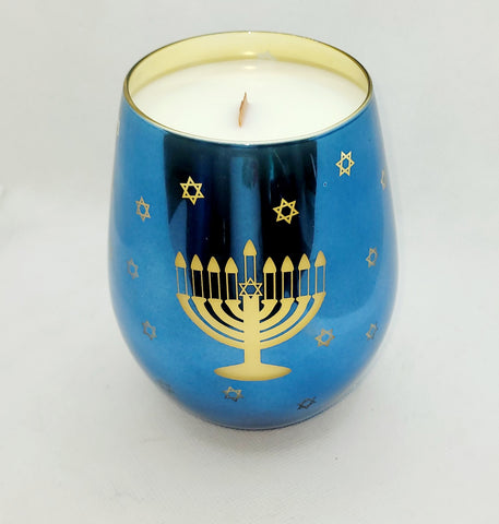 Hanukkah Blue and Stars of David Reflective