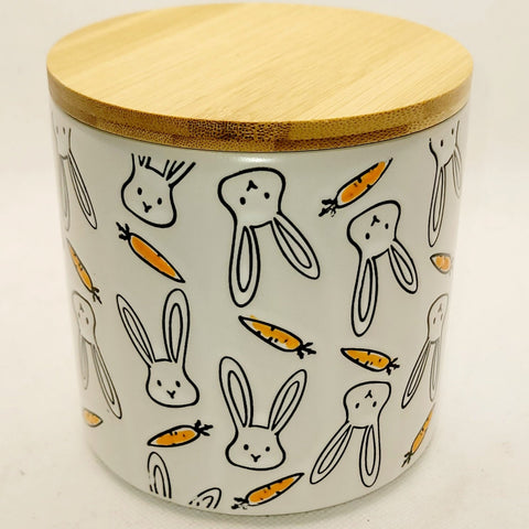 Large Bunny and Carrot Canister Candle
