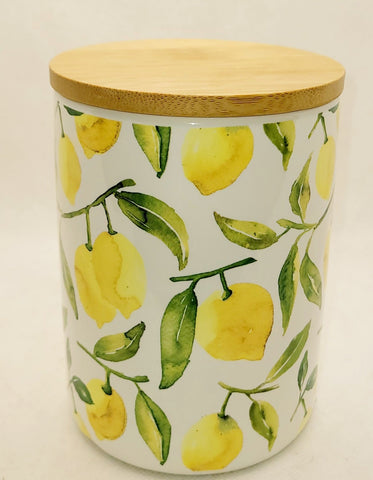 Large Lemon Canister Candles