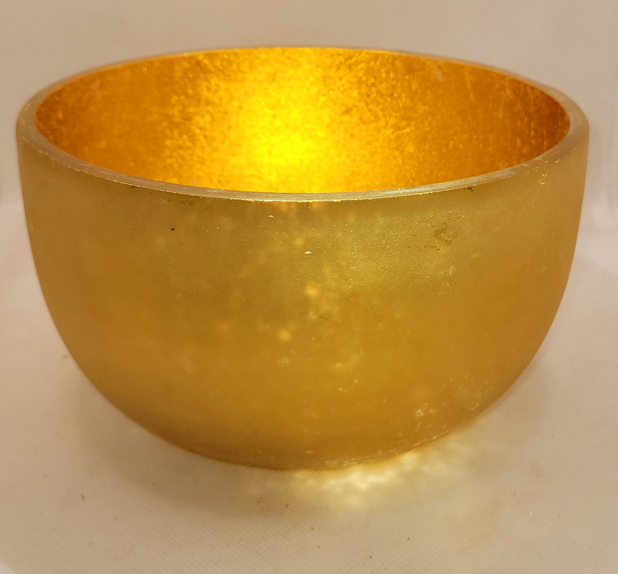 Modern Gold Reflective Bowl