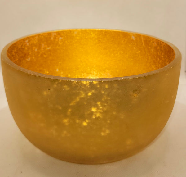 Modern Gold Reflective Bowl