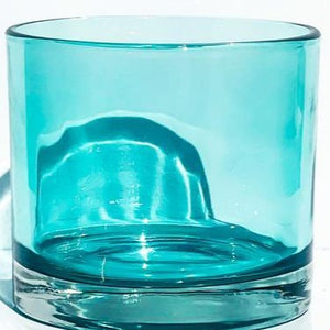 Caribbean Waters Chic Glass Vase
