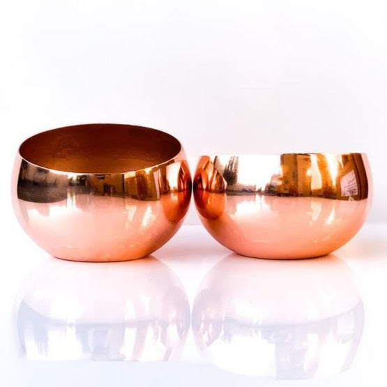 Angled Metal Candle Rose Gold - Limited Edition